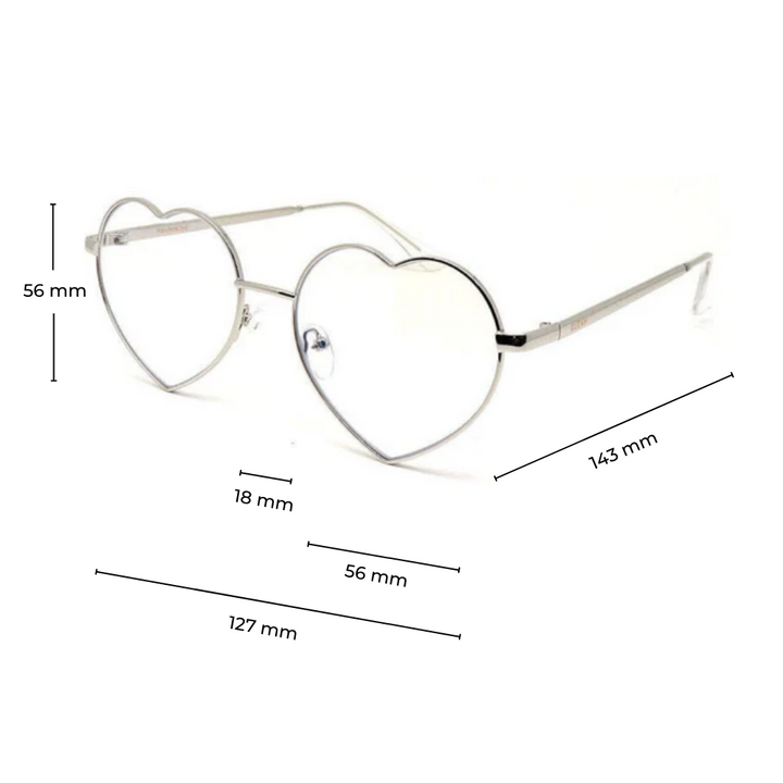 ROSA PRESCRIPTION | Silver - Gleam Eyewear | Blue Light Blocking Glasses