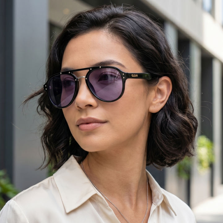 Gleam Eyewear | EILEEN SUNGLASSES Black