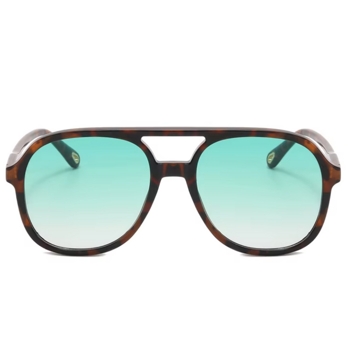 Gloria Sunglasses | Teal Tortoise | Main