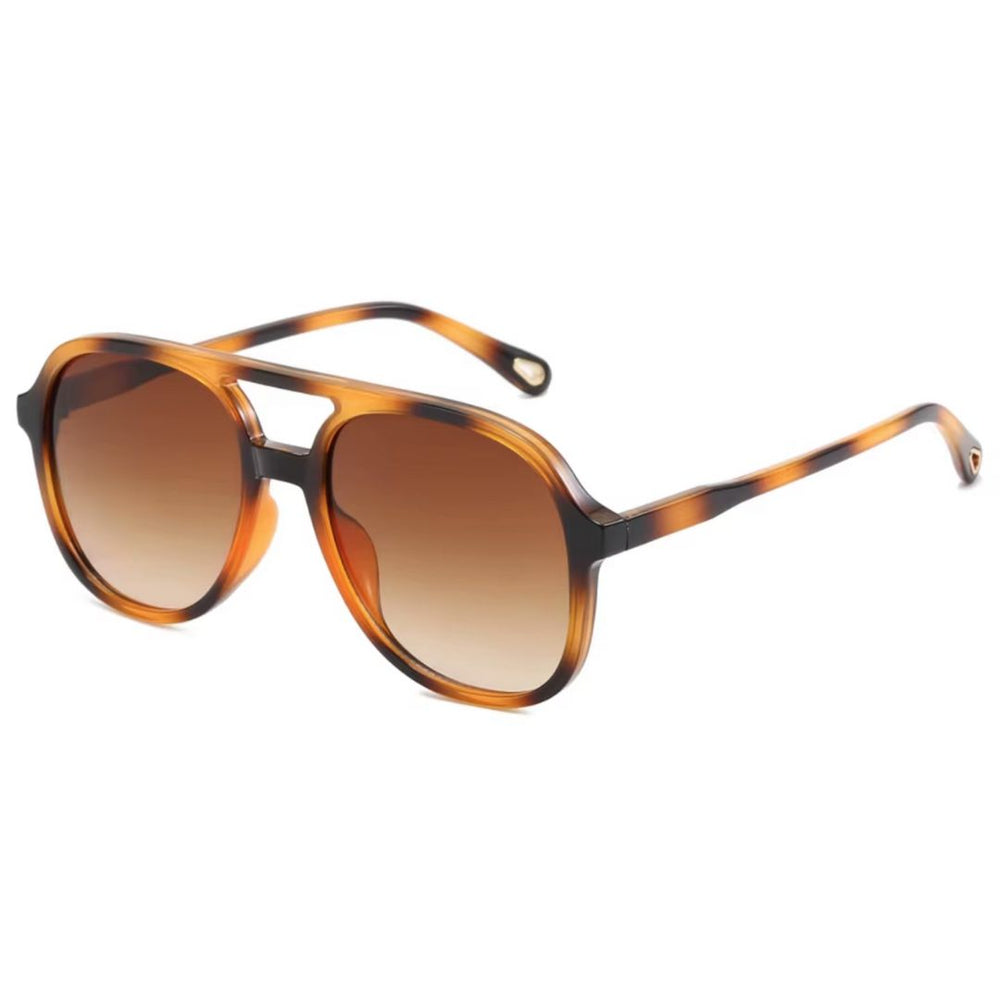 Gloria Sunglasses | Tortoise | Side