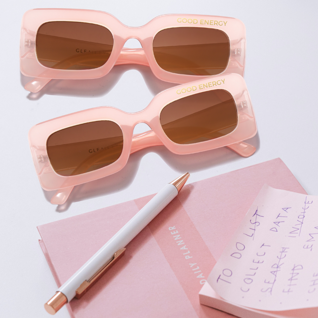 Good Energy Sunglasses | Pink -  Gleam Eyewear | Blue Light Blocking Glasses