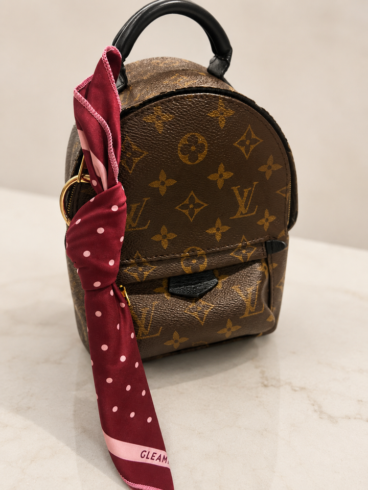 GLEAM Clean Scarf | Burgundy Dot