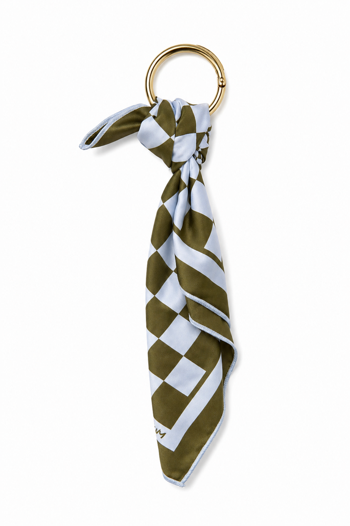 GLEAM Clean Scarf | Olive Checkered