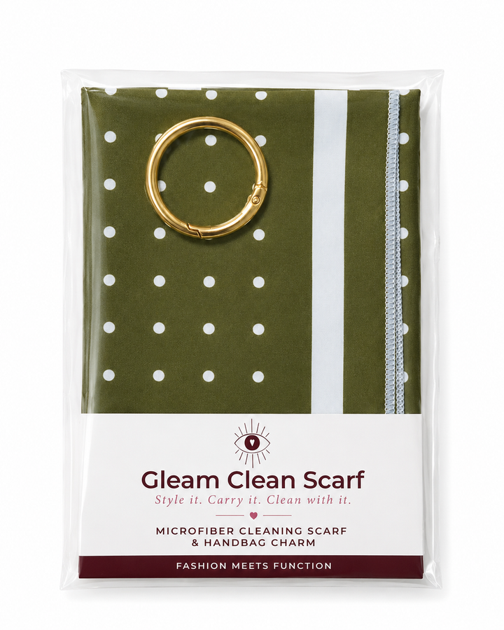 GLEAM Clean Scarf | Olive Dot
