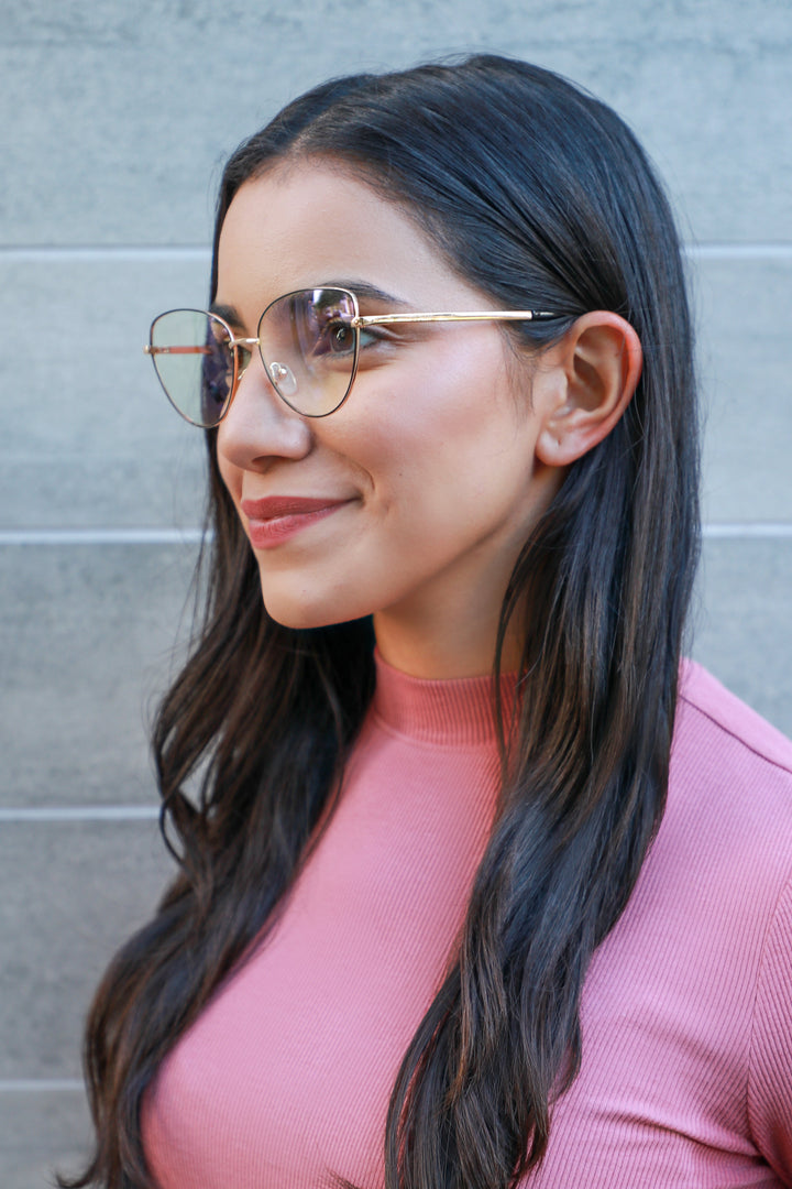 SHIRLEY | Black - Gleam Eyewear | Blue Blocking Glasses