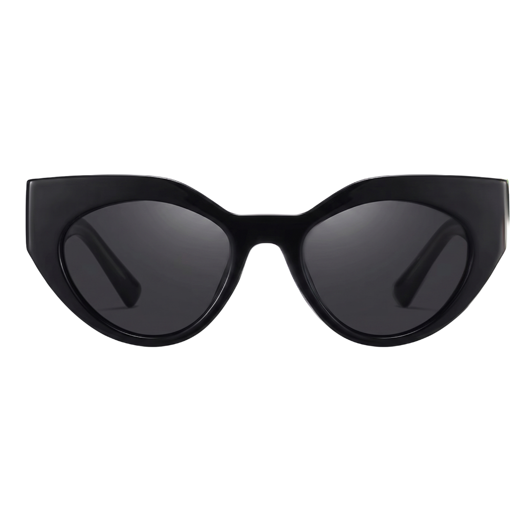 JAQUELINE CAT-EYE SUNGLASSES | Black - Gleam Eyewear | UV Protection Sunglasses