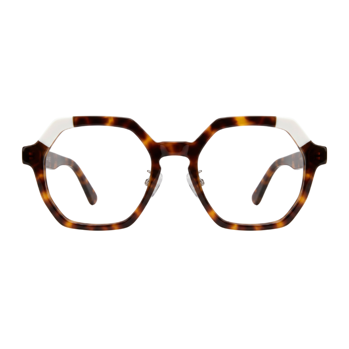 JAQUELINE GEOMETRIC PRESCRIPTION | Tortoise White