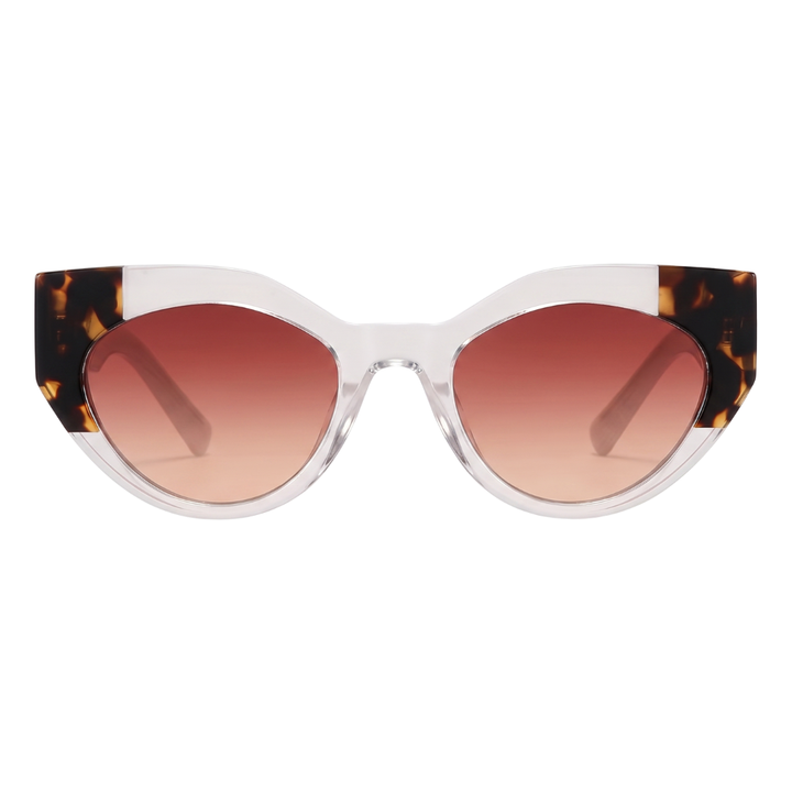 JAQUELINE CAT-EYE SUNGLASSES | White Tortoise - Gleam Eyewear | UV Protection Sunglasses