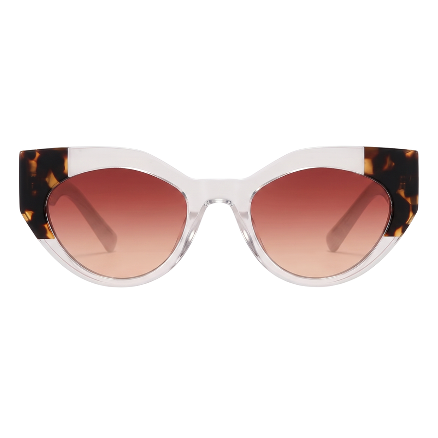 JAQUELINE CAT-EYE SUNGLASSES | White Tortoise - Gleam Eyewear | UV Protection Sunglasses
