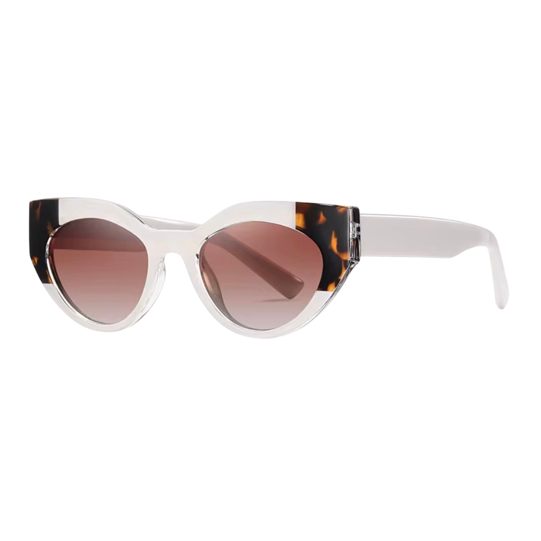 JAQUELINE CAT-EYE SUNGLASSES | White Tortoise - Gleam Eyewear | UV Protection Sunglasses