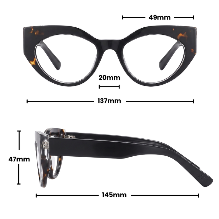JAQUELINE CAT-EYE PRESCRIPTION | Black Tortoise