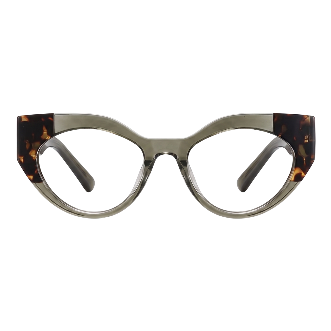 JAQUELINE CAT-EYE | Green Tortoise