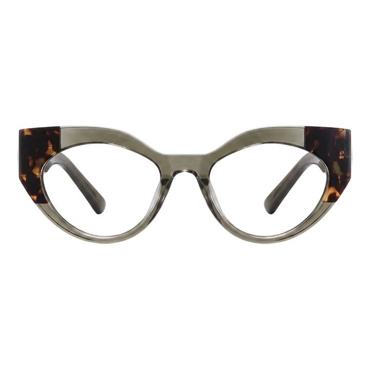 JAQUELINE CAT-EYE | Green Tortoise