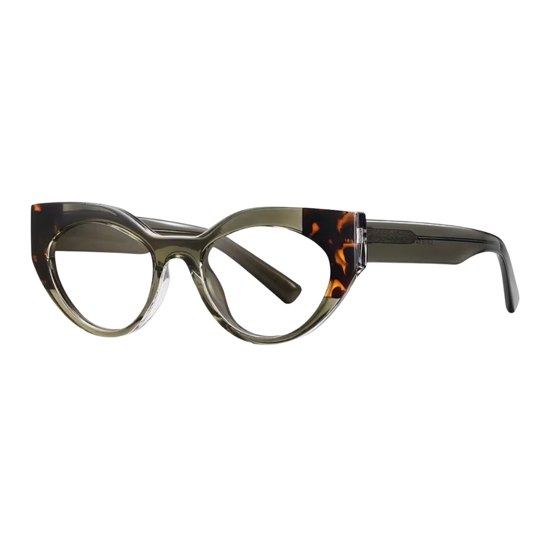 JAQUELINE CAT-EYE | Green Tortoise