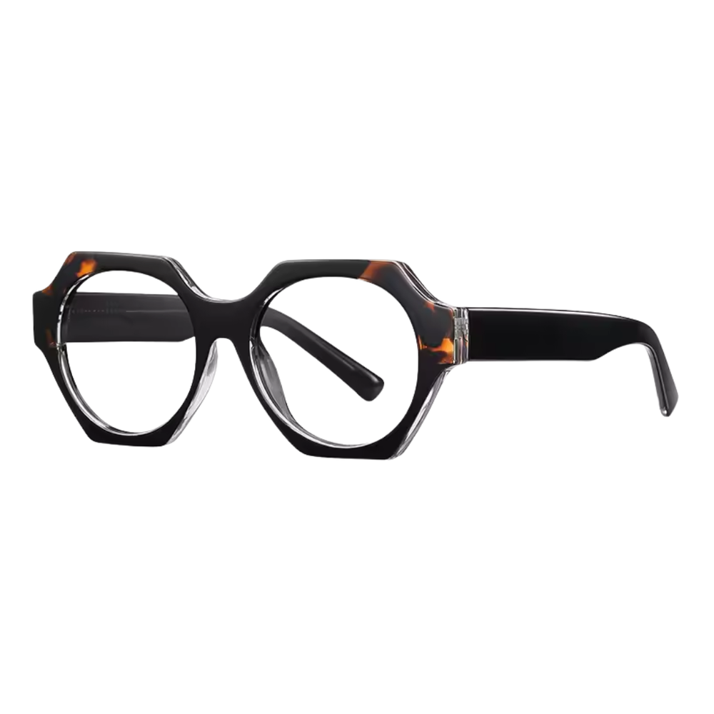 JAQUELINE GEOMETRIC PRESCRIPTION | Black Tortoise - Gleam Eyewear | Prescription Glasses