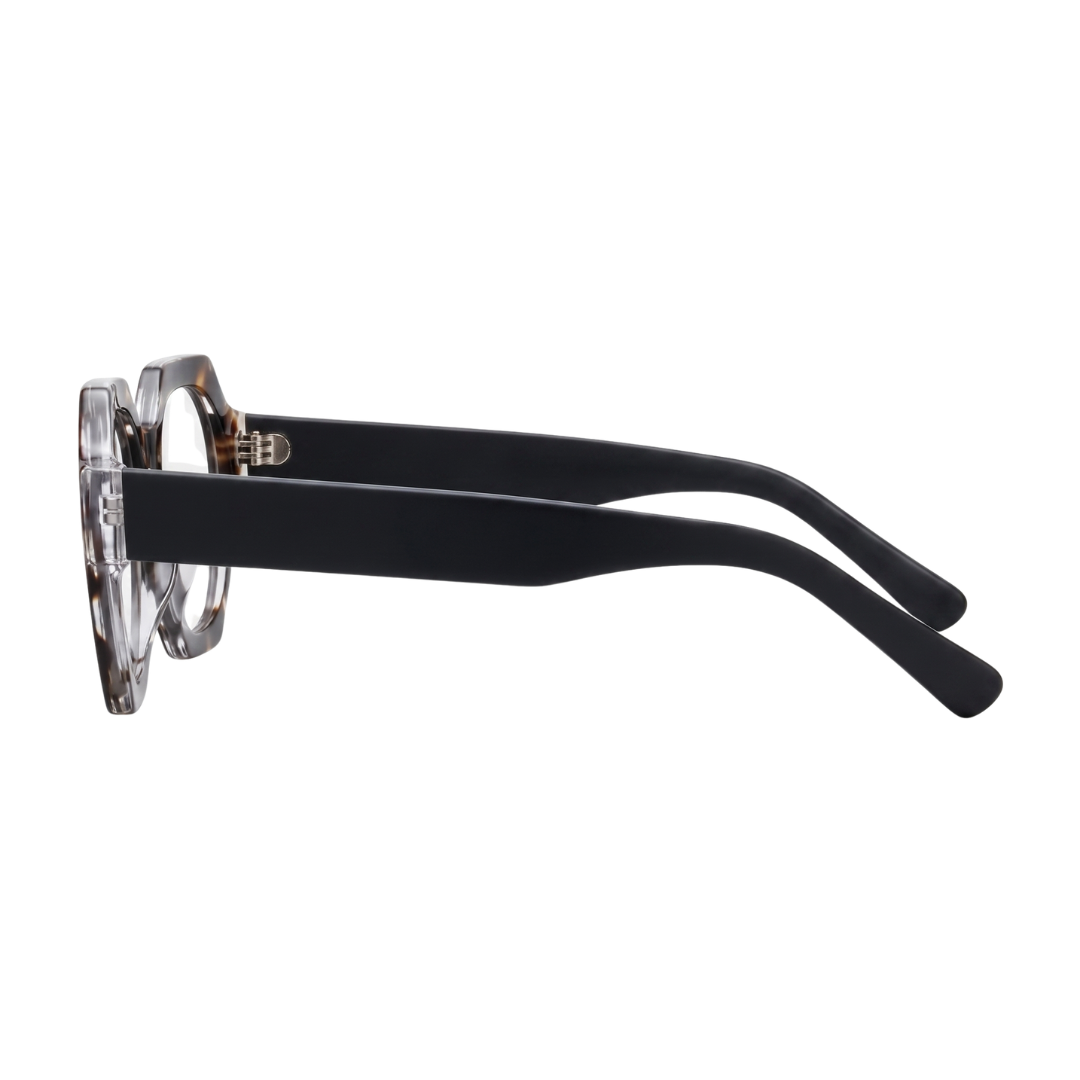 JAQUELINE GEOMETRIC PRESCRIPTION | Black Tortoise - Gleam Eyewear | Prescription Glasses