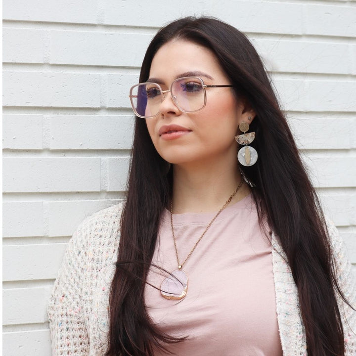 MALALA | Mauve - Gleam Eyewear | Blue Light Blocking Glasses