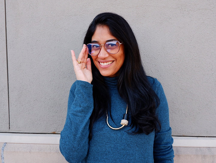 MAYA | Coffee - Gleam Eyewear | Blue Blocking Glasses