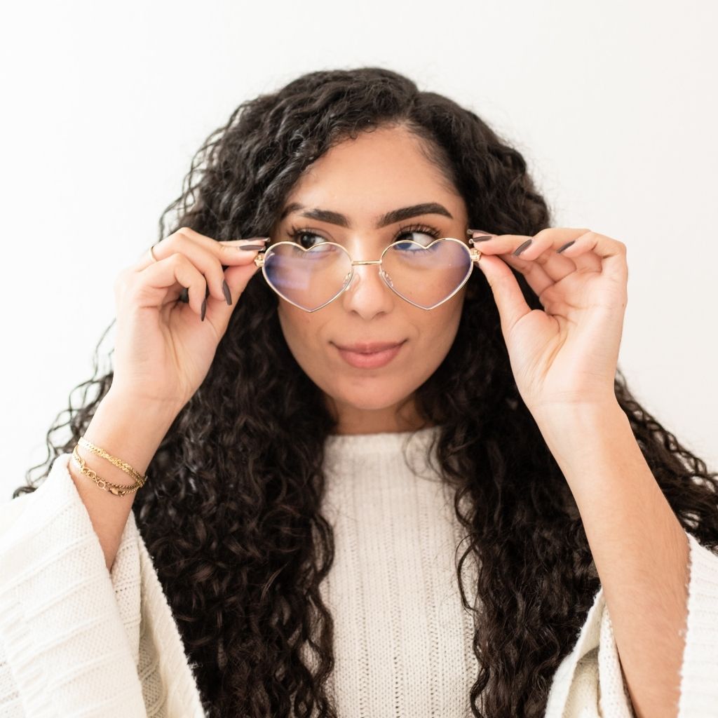 ROSA | Gold - Gleam Eyewear | Blue Light Blocking Glasses