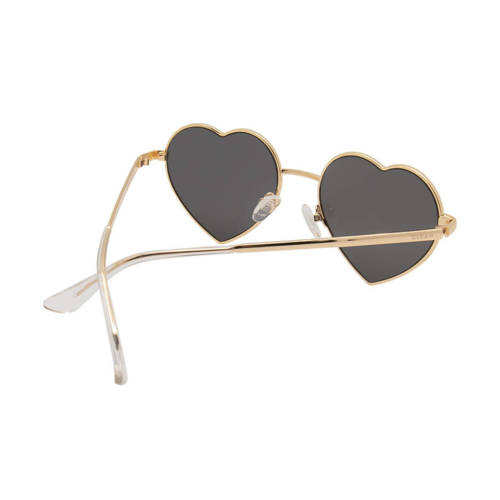 ROSA | Silver - Gleam Eyewear | Black Heart Sungalasses