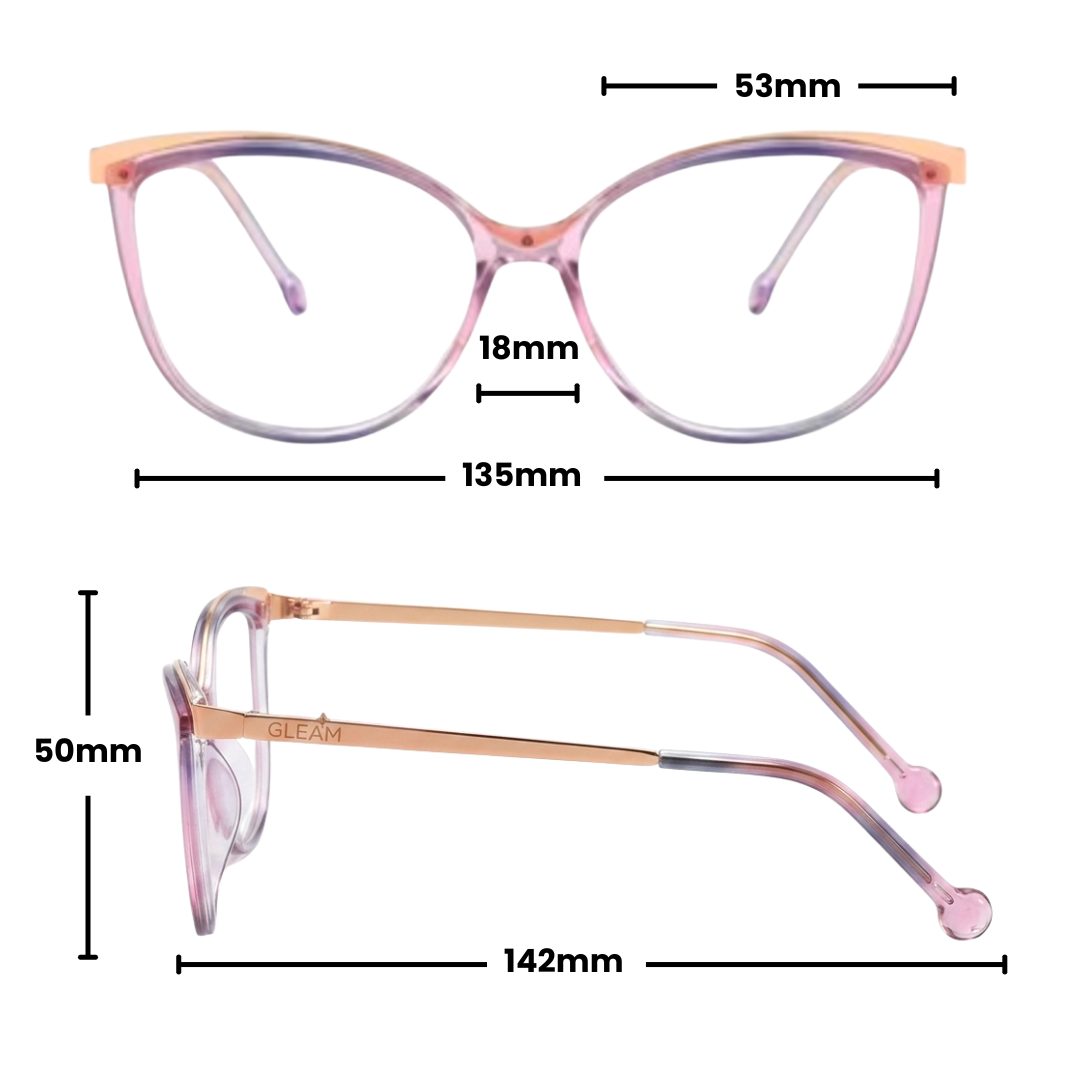 SONIA PRESCRIPTION | Pink Purple - Gleam Eyewear | Prescription Glasses