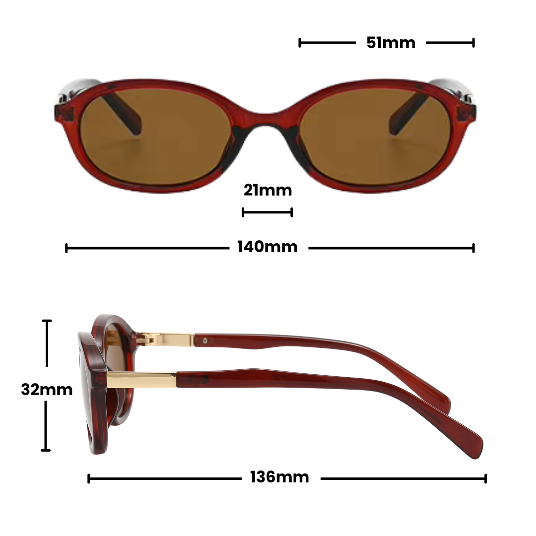 SOPHIA SUNGLASSES | Brown - Gleam Eyewear | Sunglasses