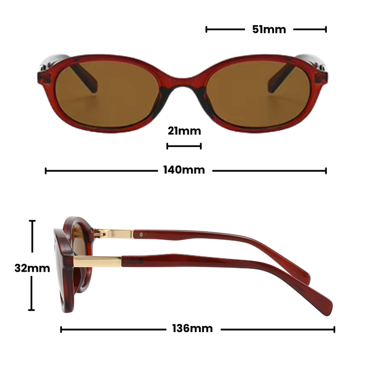 SOPHIA SUNGLASSES | Brown - Gleam Eyewear | Sunglasses