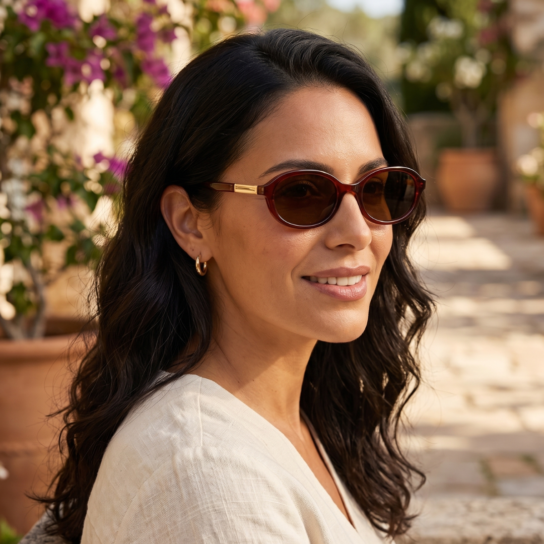 SOPHIA SUNGLASSES | Brown - Gleam Eyewear | Sunglasses Model
