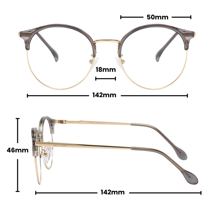 SUSAN PRESCRIPTION I Gray - Gleam Eyewear | Prescription Glasses