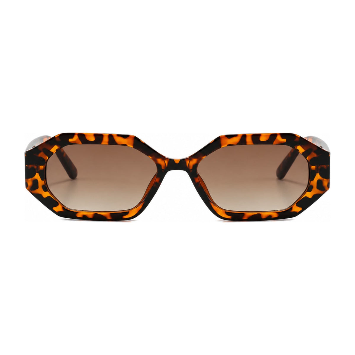 Nina Tortoise geometric sunglasses, front view