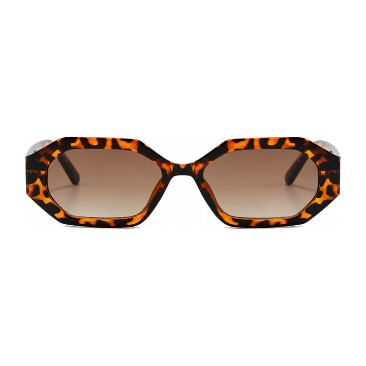 Nina Tortoise geometric sunglasses, front view