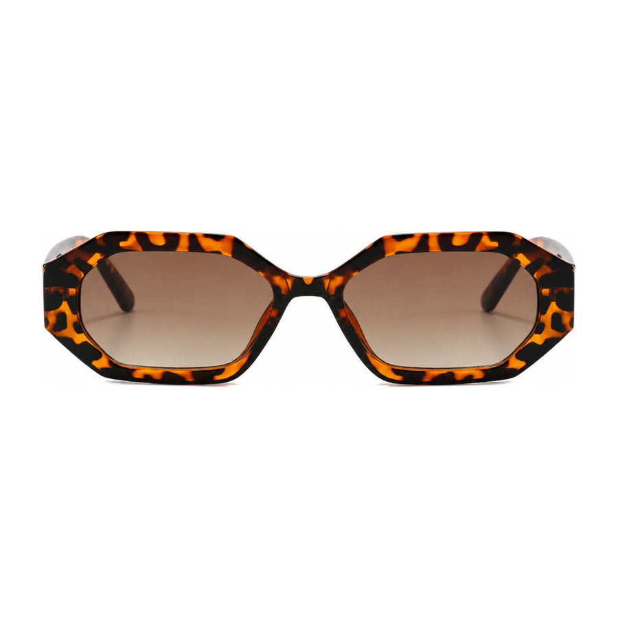 Nina Tortoise geometric sunglasses, front view