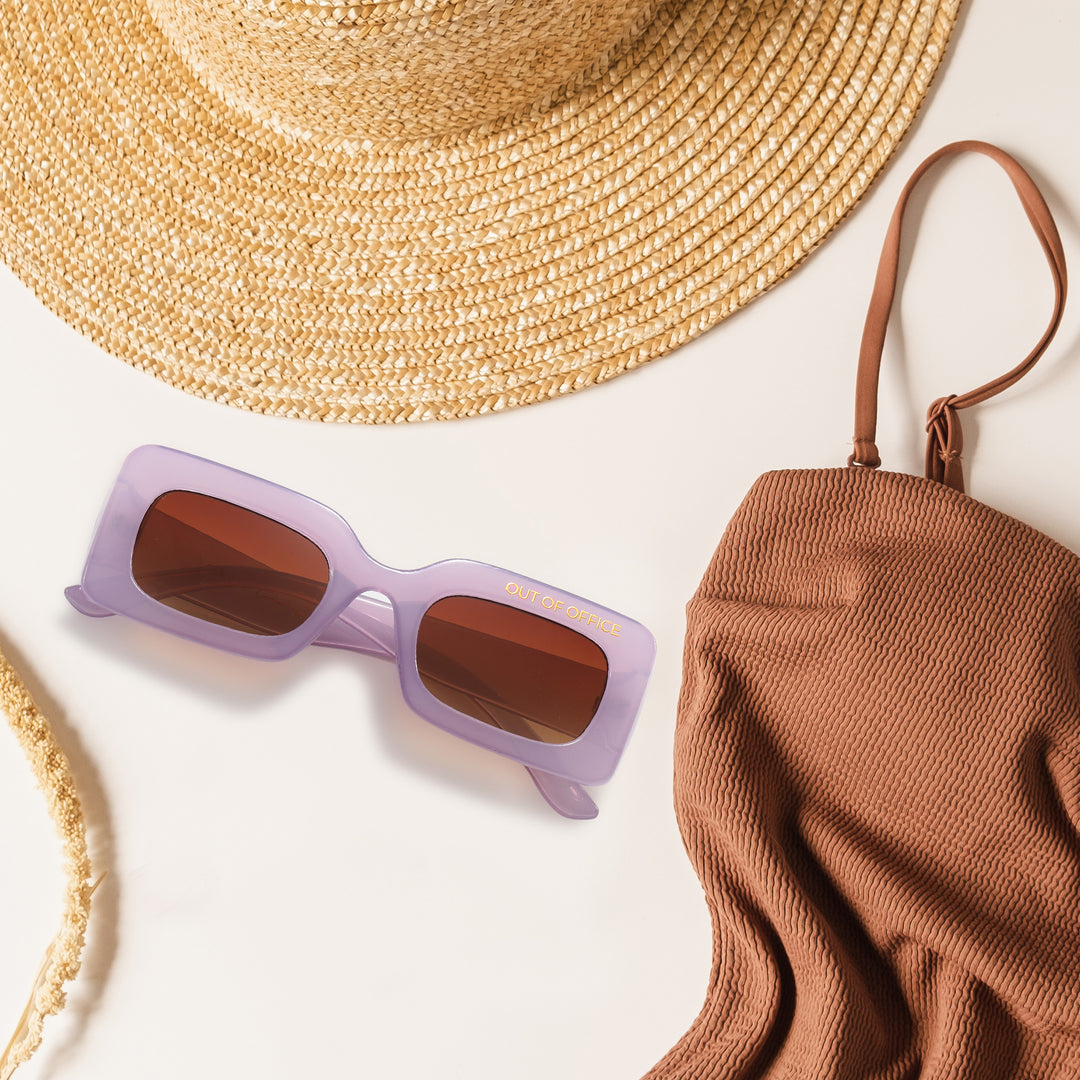Out of Office Sunglasses | Purple - Gleam Eyewear | Blue Light Blocking Glasses