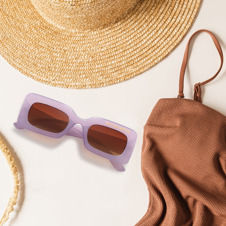 Out of Office Sunglasses | Purple - Gleam Eyewear | Blue Light Blocking Glasses