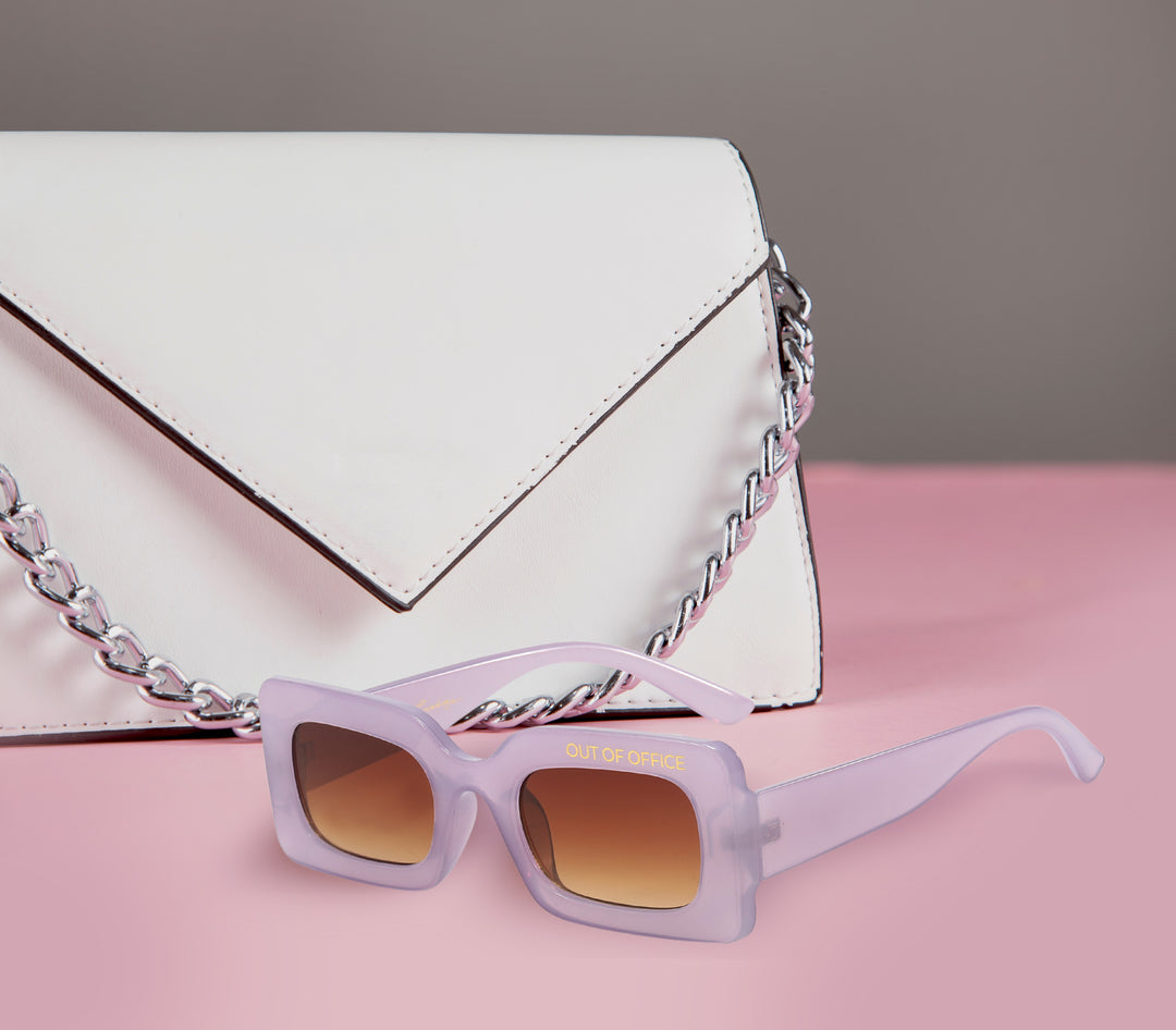 Out of Office Sunglasses | Purple - Gleam Eyewear | Blue Light Blocking Glasses