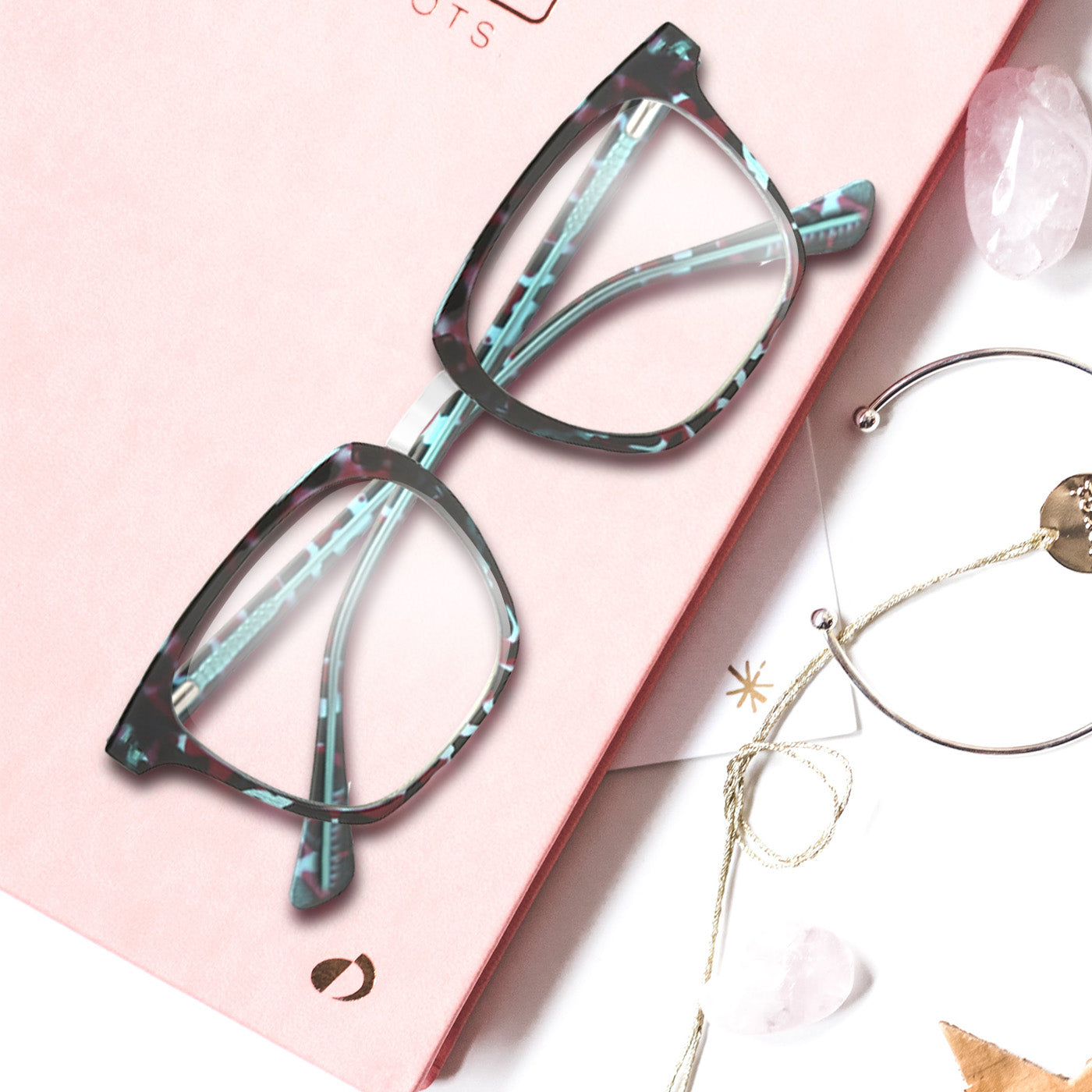 ELLA | Teal Tortoise - Gleam Eyewear | Blue Light Blocking Glasses