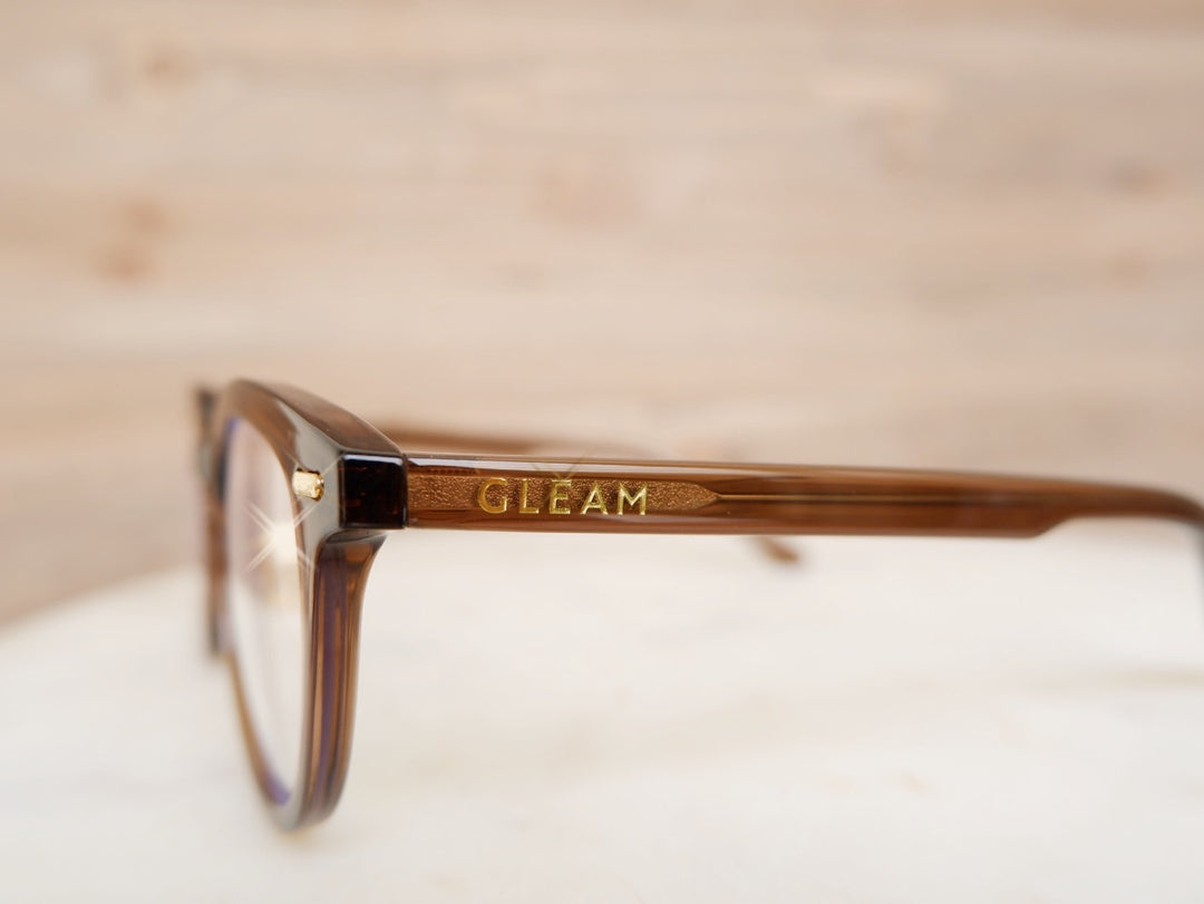 KATHERINE | Brown - Gleam Eyewear | Blue Blocking Glasses