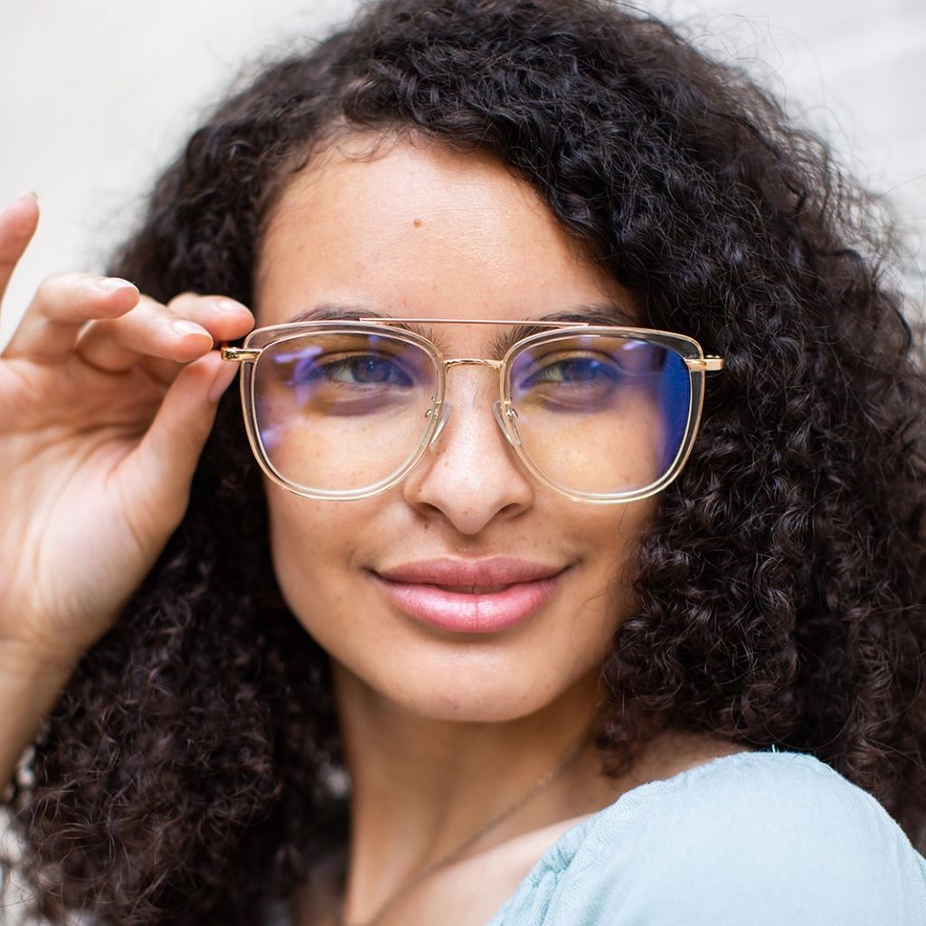 BESSIE | Clear - Gleam Eyewear | Blue Light Blocking Glasses