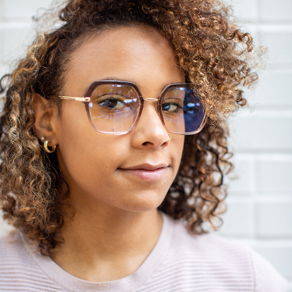 MICHELLE | Gray Ombre - Gleam Eyewear | Blue Light Blocking Glasses