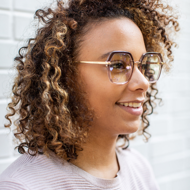 MICHELLE | Gray Ombre - Gleam Eyewear | Blue Light Blocking Glasses