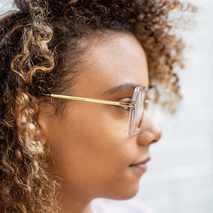 MICHELLE | Gray Ombre - Gleam Eyewear | Blue Light Blocking Glasses