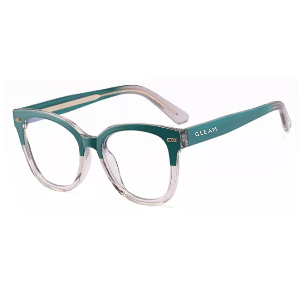 Teal Blue Light-Blocking Sunglasses in Auxiliary View
