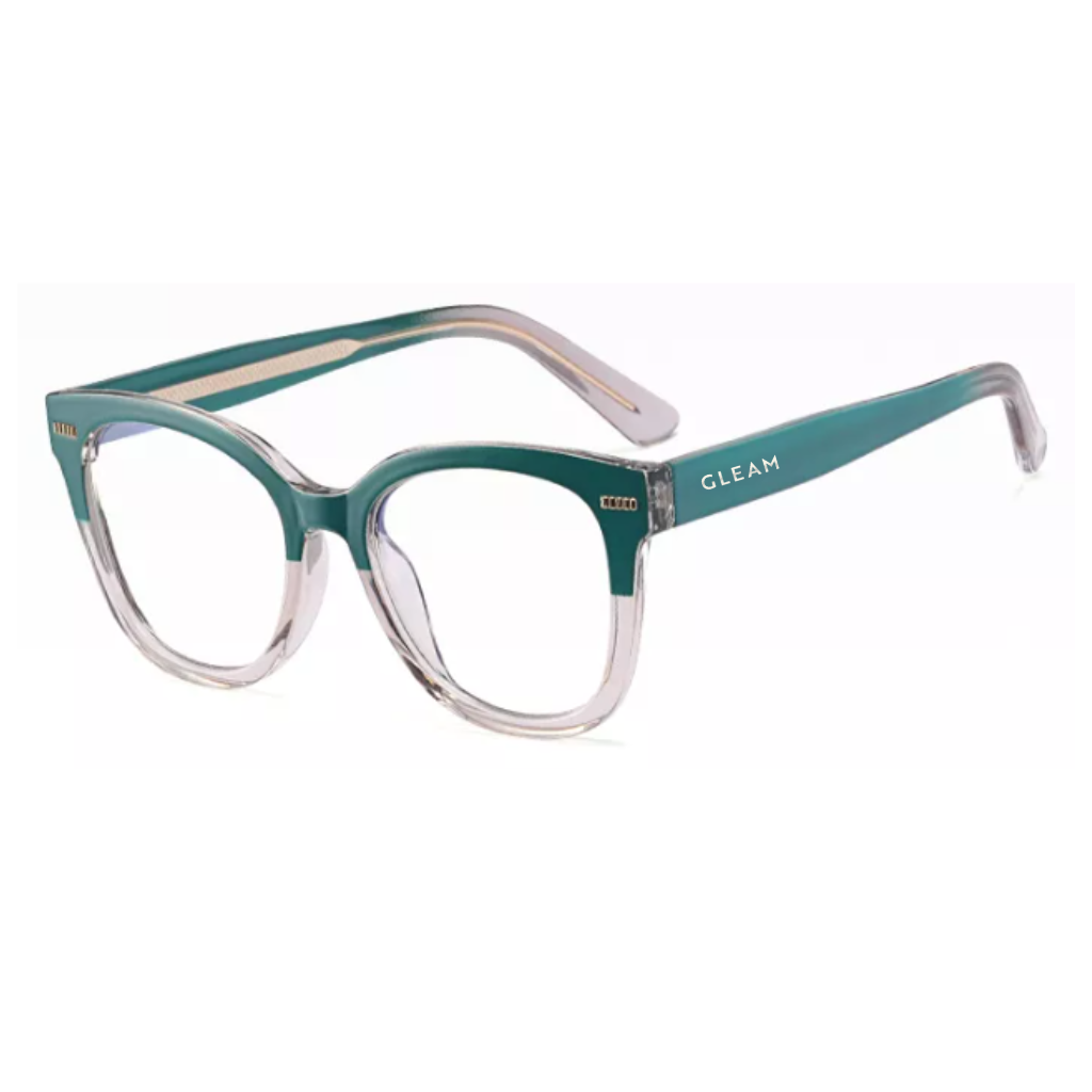 DOLLY Teal Gleam Eyewear Blue Light Prescription Sunglasses