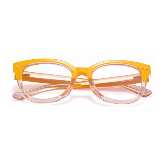 Front View of Yellow Blue Light-Blocking Sunglasses
