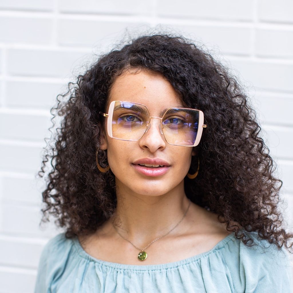 DOROTHY | Blush - Gleam Eyewear | Blue Light Blocking Glasses