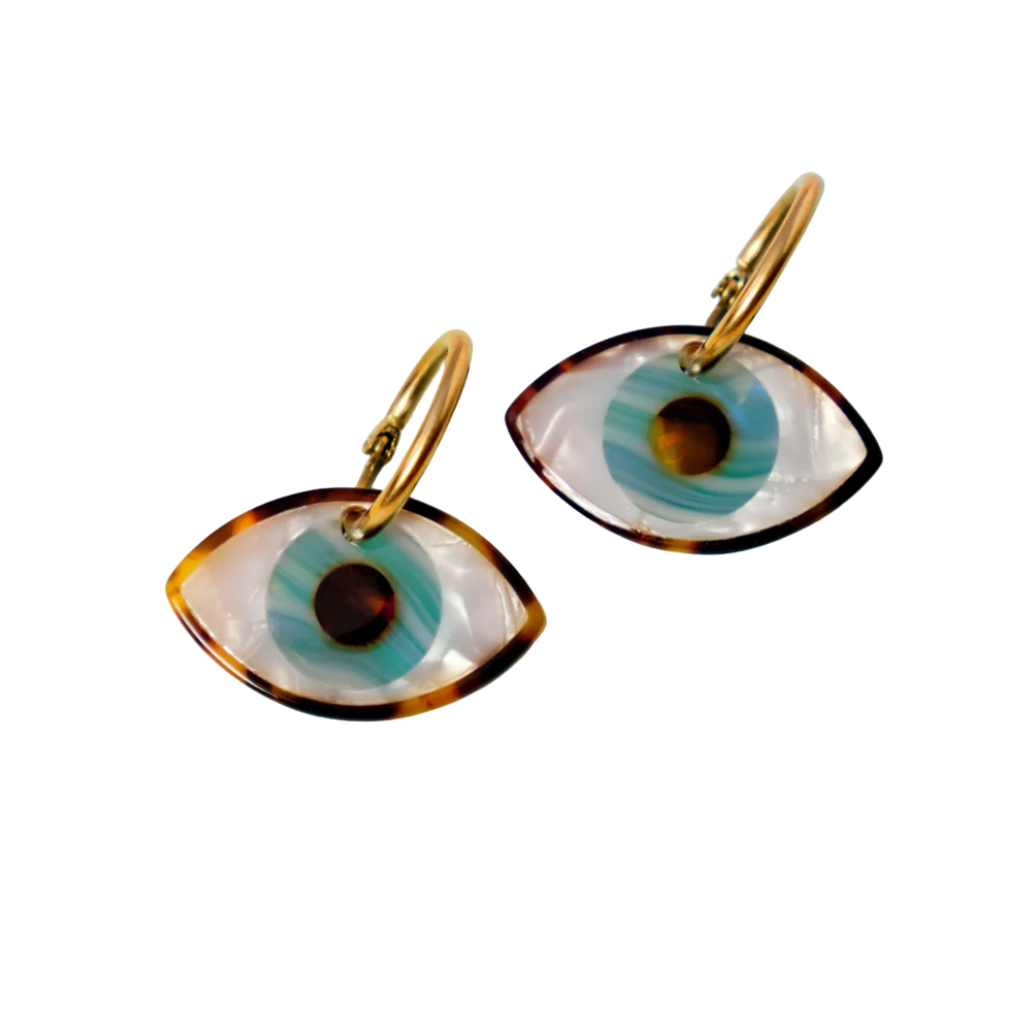 EVIL EYE | Earrings - Gleam Eyewear | Blue Light Blocking Glasses