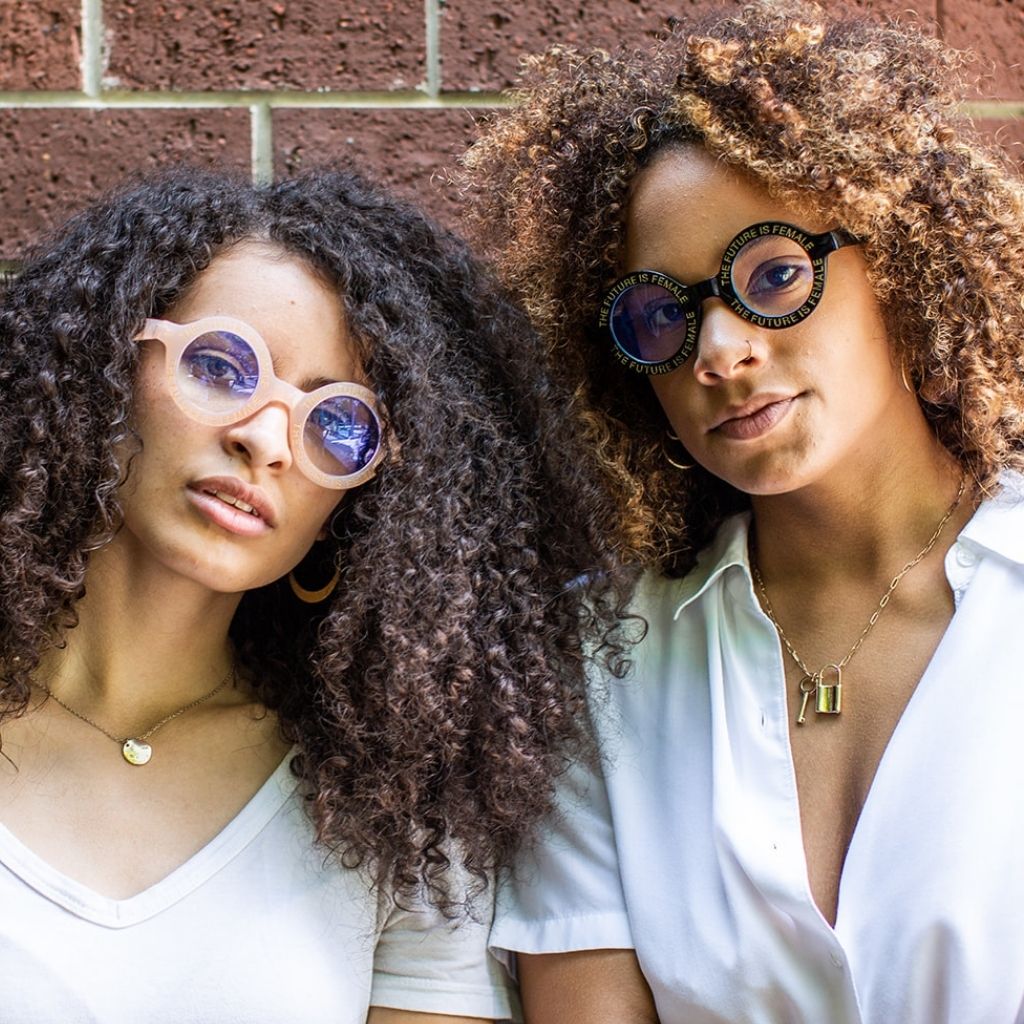 Future Is Female Blue Light | Blush - Gleam Eyewear | Blue Light Blocking Glasses