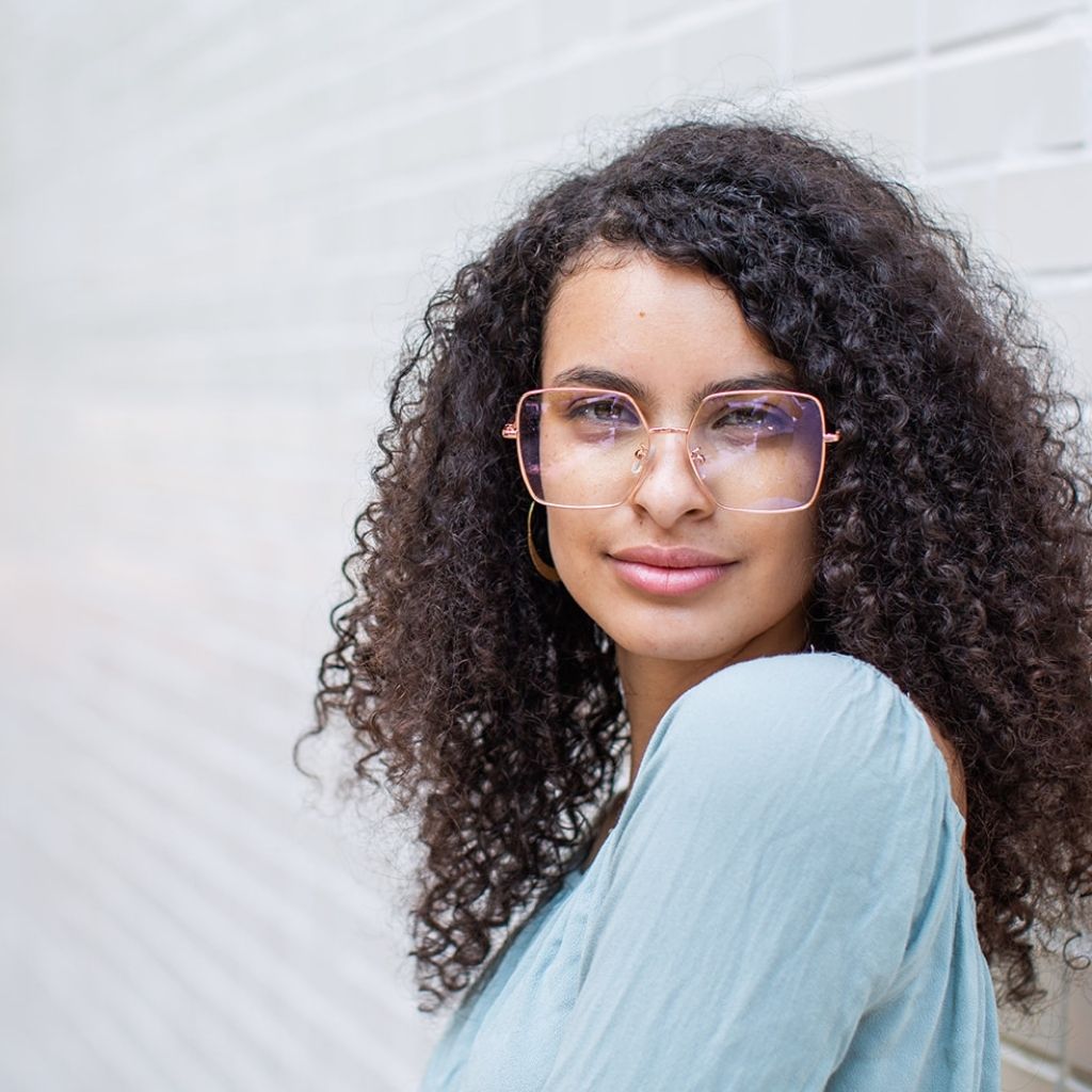 GLORIA | Rose Gold - Gleam Eyewear | Blue Light Blocking Glasses