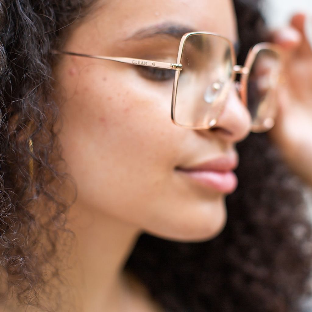 GLORIA | Rose Gold - Gleam Eyewear | Blue Light Blocking Glasses