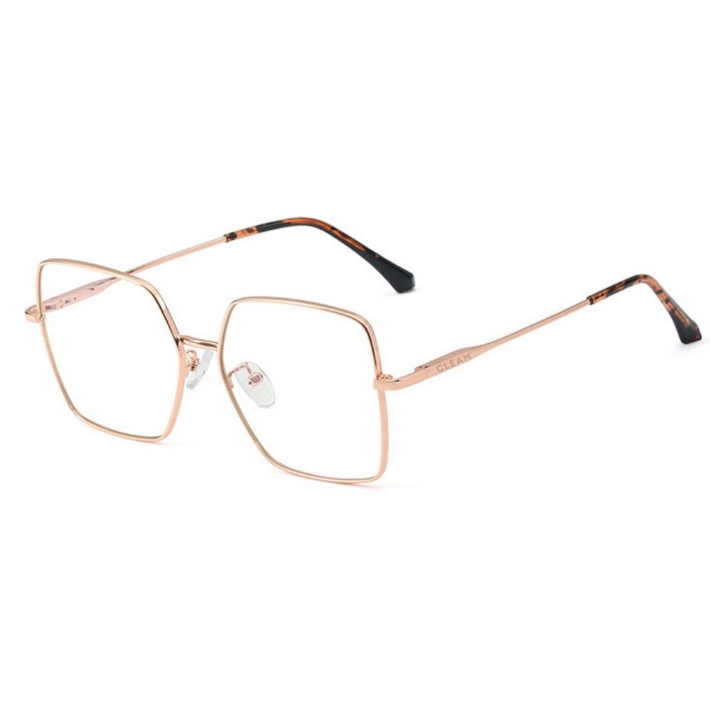 GLORIA | Rose Gold - Gleam Eyewear | Blue Light Blocking Glasses